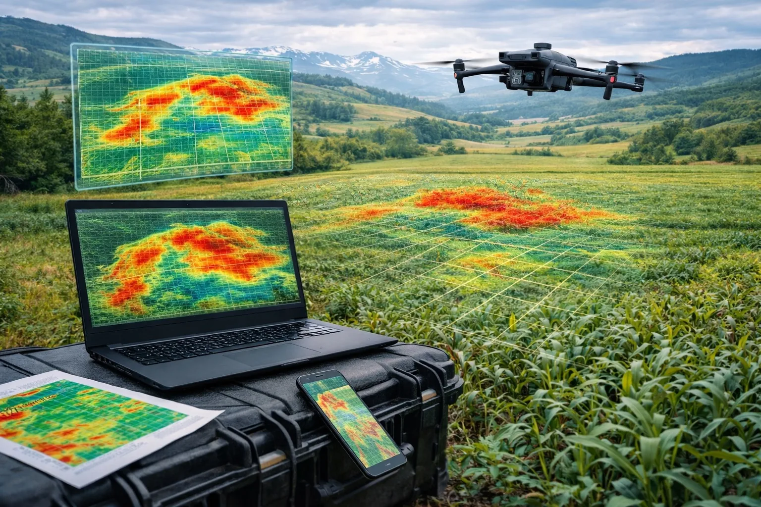 Агромониторинг DJI Mavic 3M