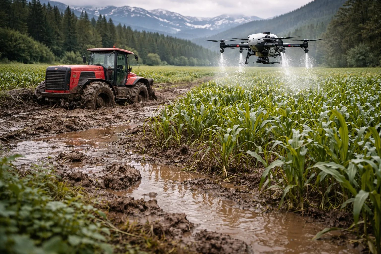 Скорость и проходимость DJI Agras T50